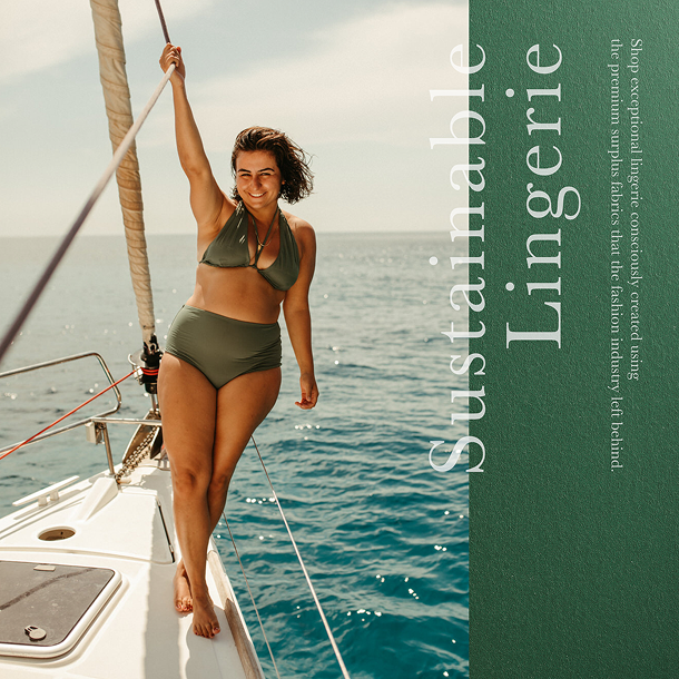 Anekdot Boutique sustainable lingerie campaign visual