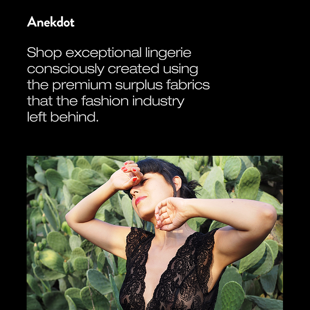 Anekdot Boutique green campaign visual