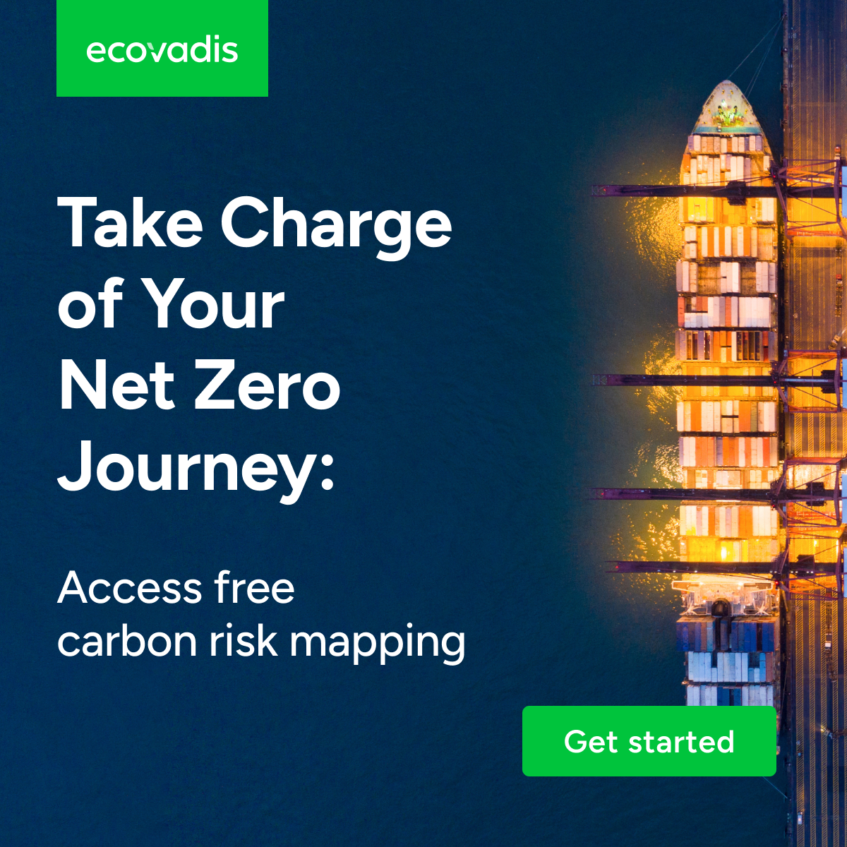 EcoVadis net zero journey campaign advertisement