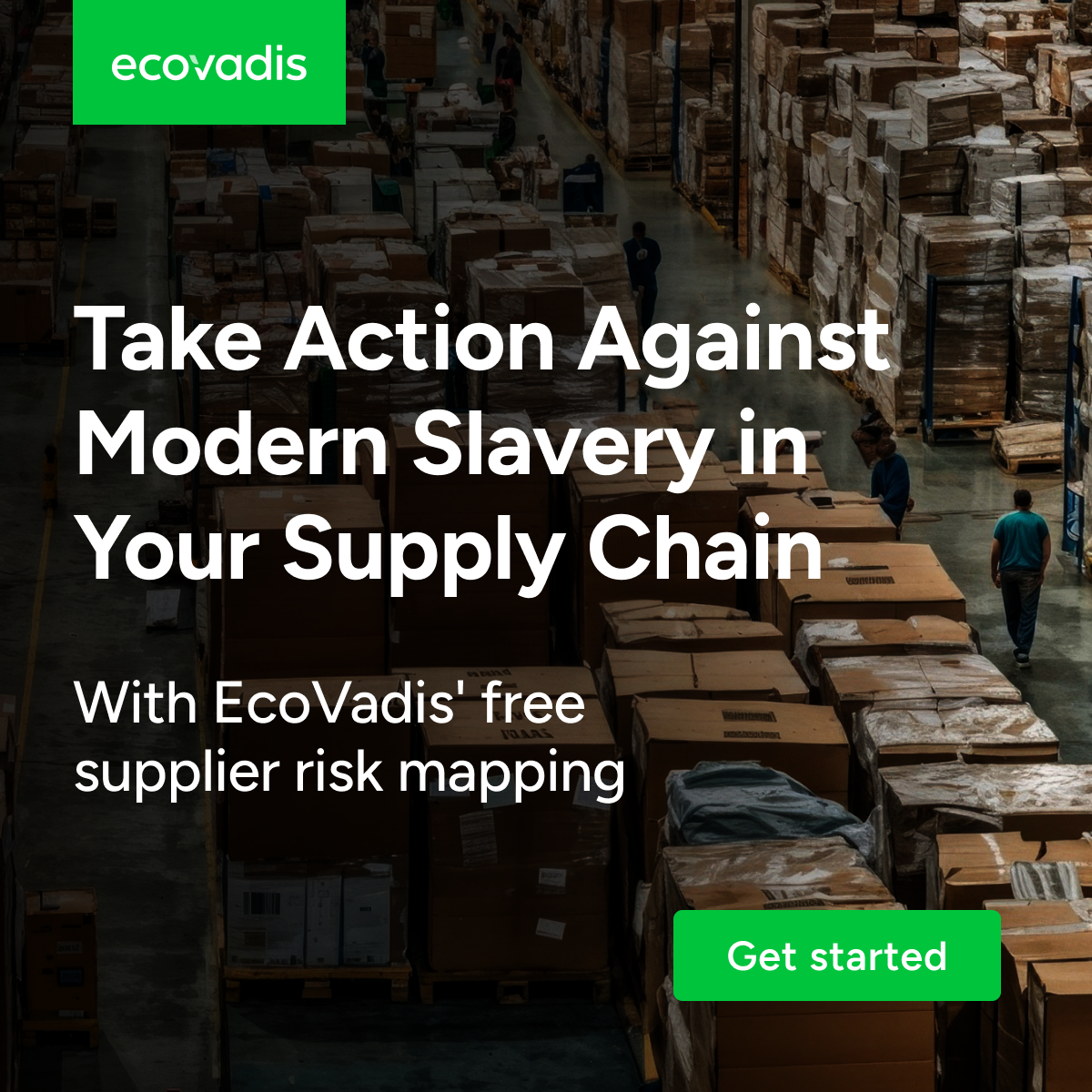 EcoVadis modern slavery campaign advertisement