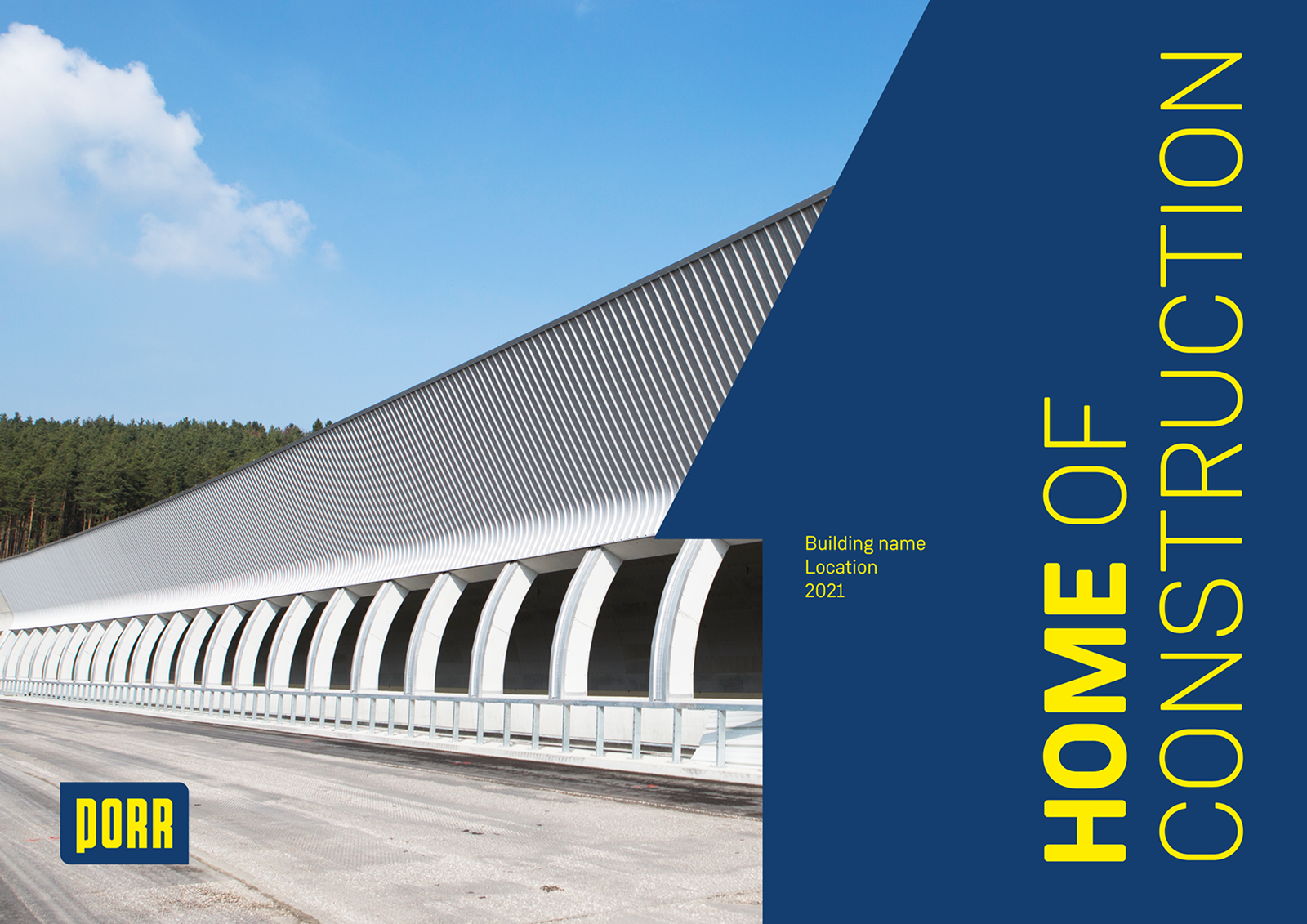 PORR Home of Construction architectural campaign visual
