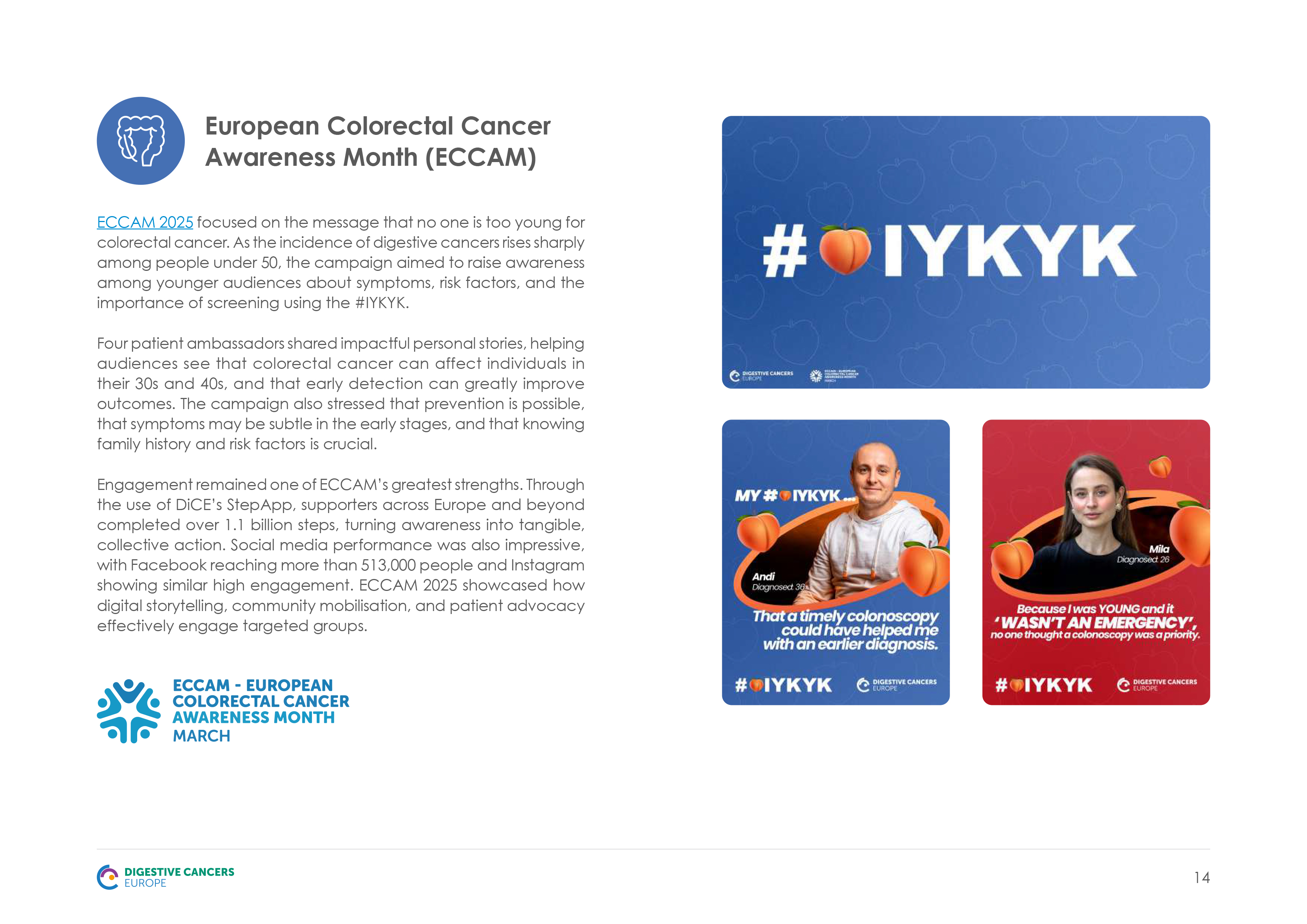 Digestive Cancers Europe Annual Report mobile apps