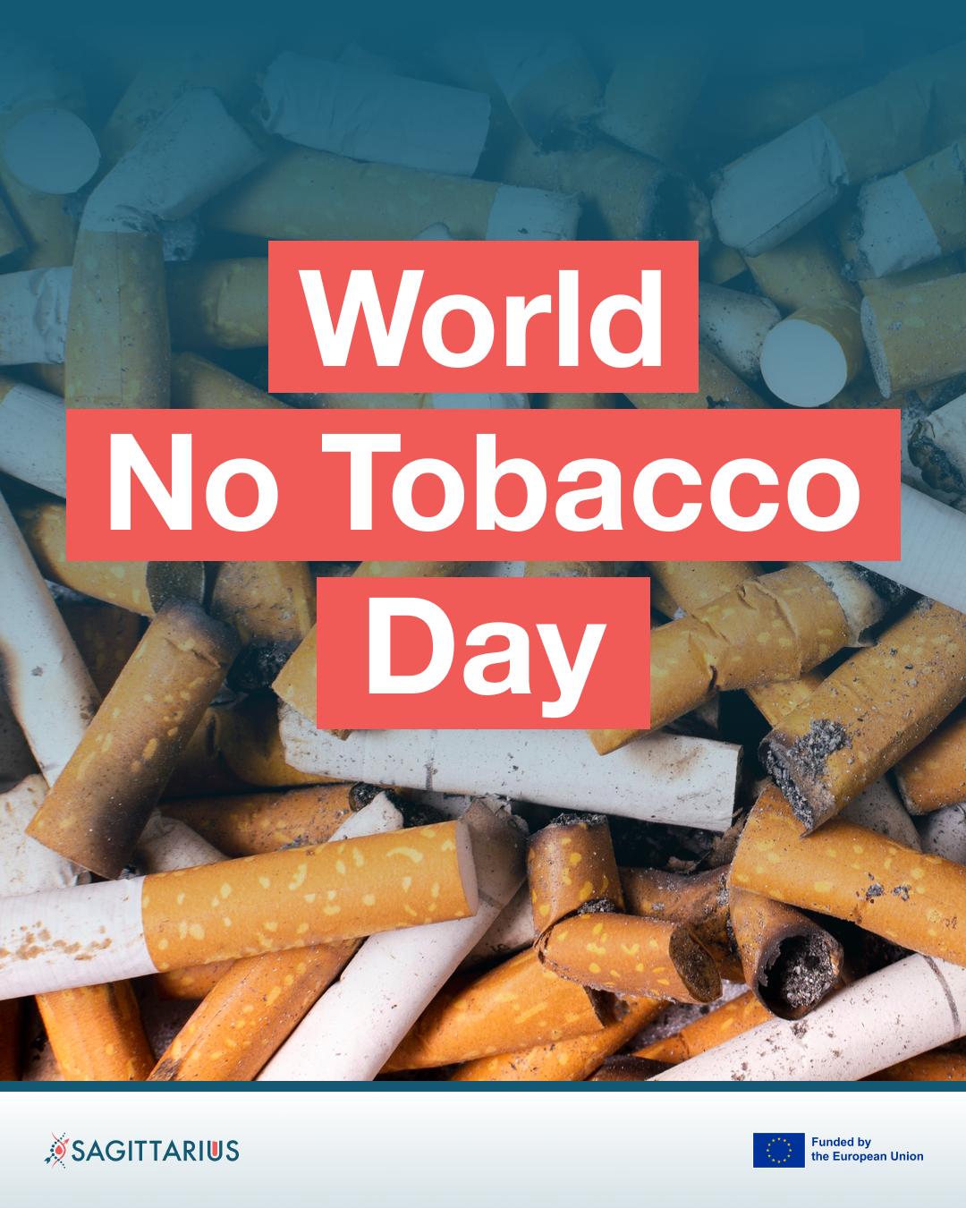 Sagittarius World No Tobacco Day social media carousel