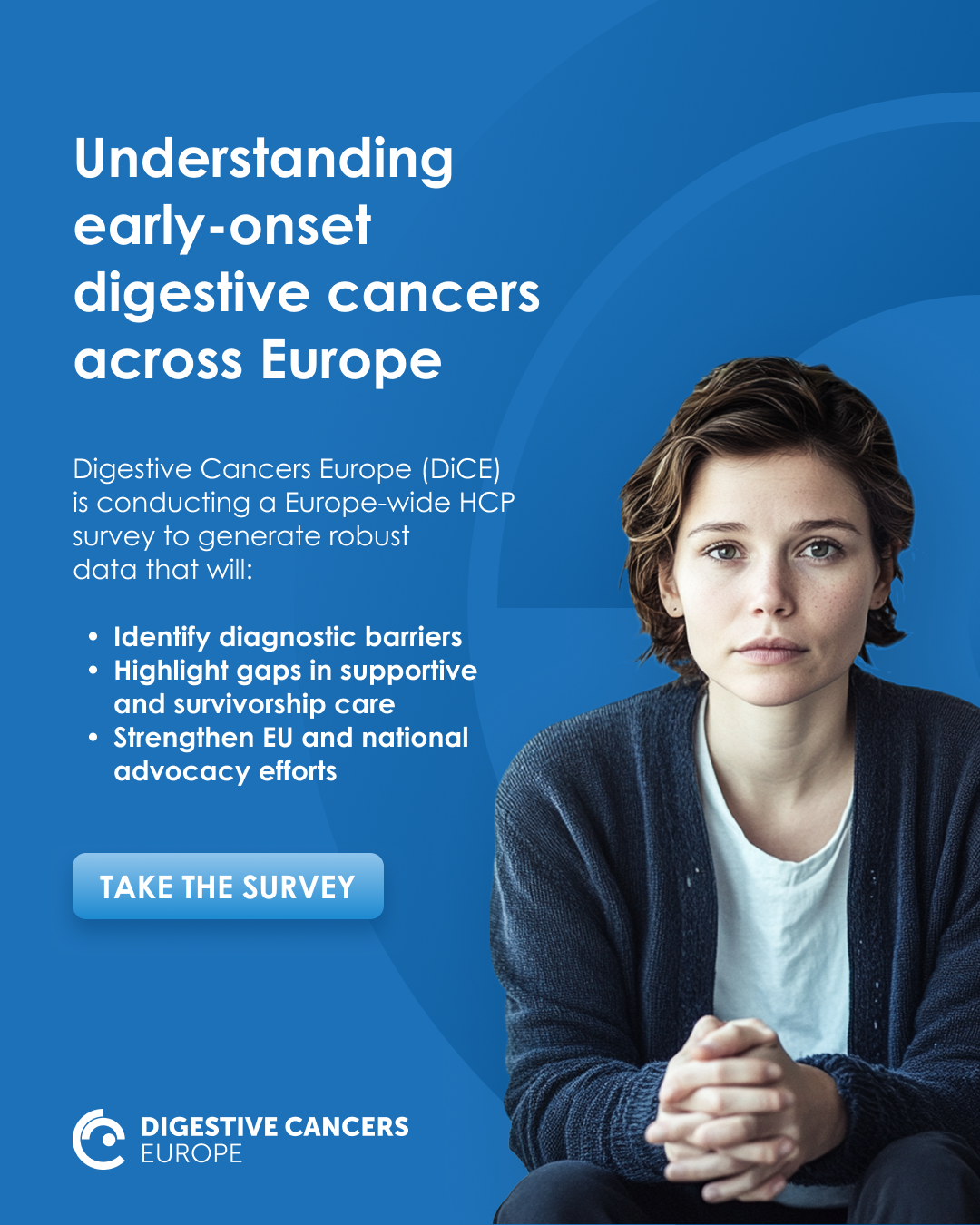 Early-onset digestive cancers survey ad