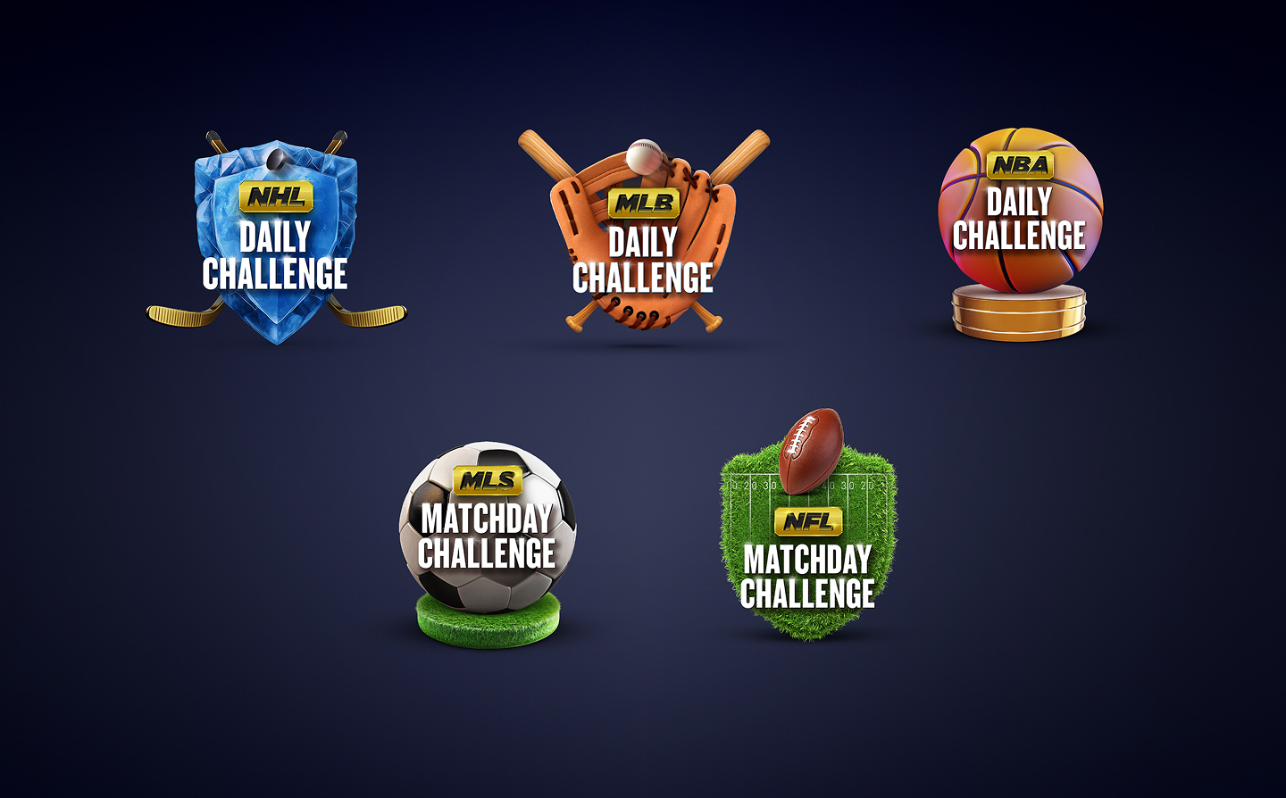 Chalkline Daily Challenge sports logo family