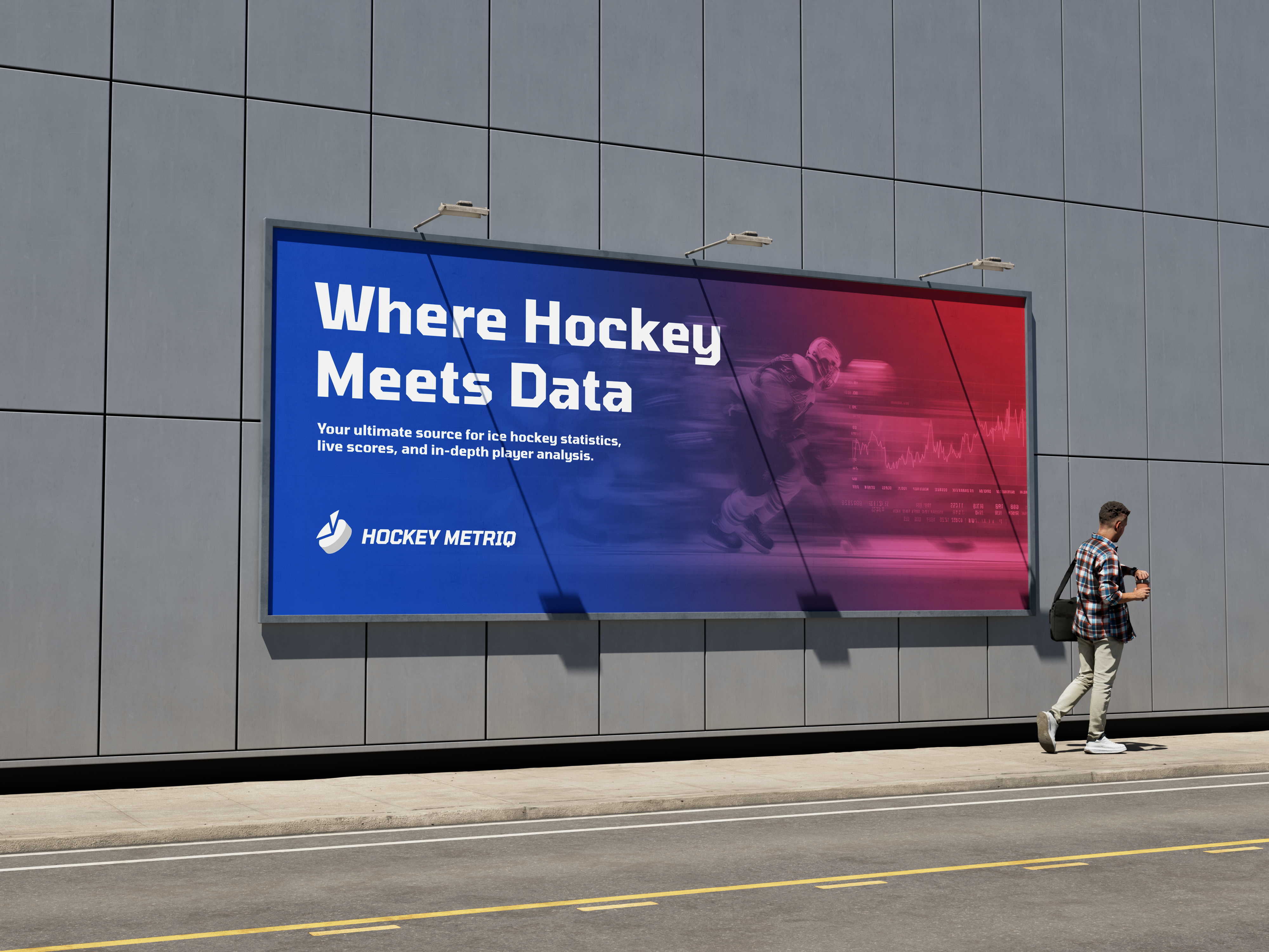 Hockey Metriq outdoor billboard