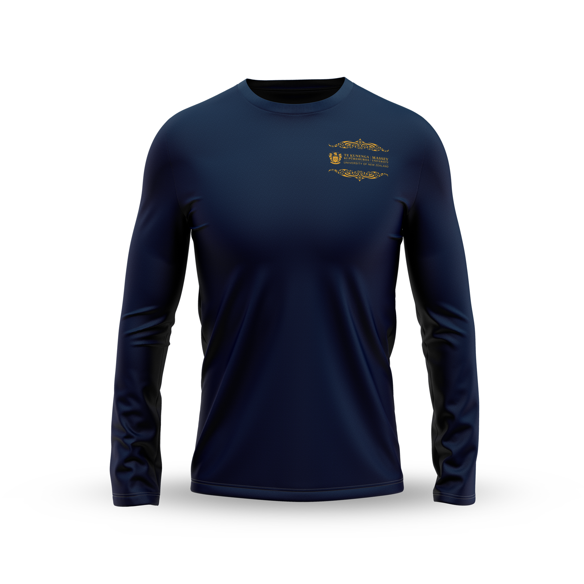 Massey University dark long-sleeve shirt