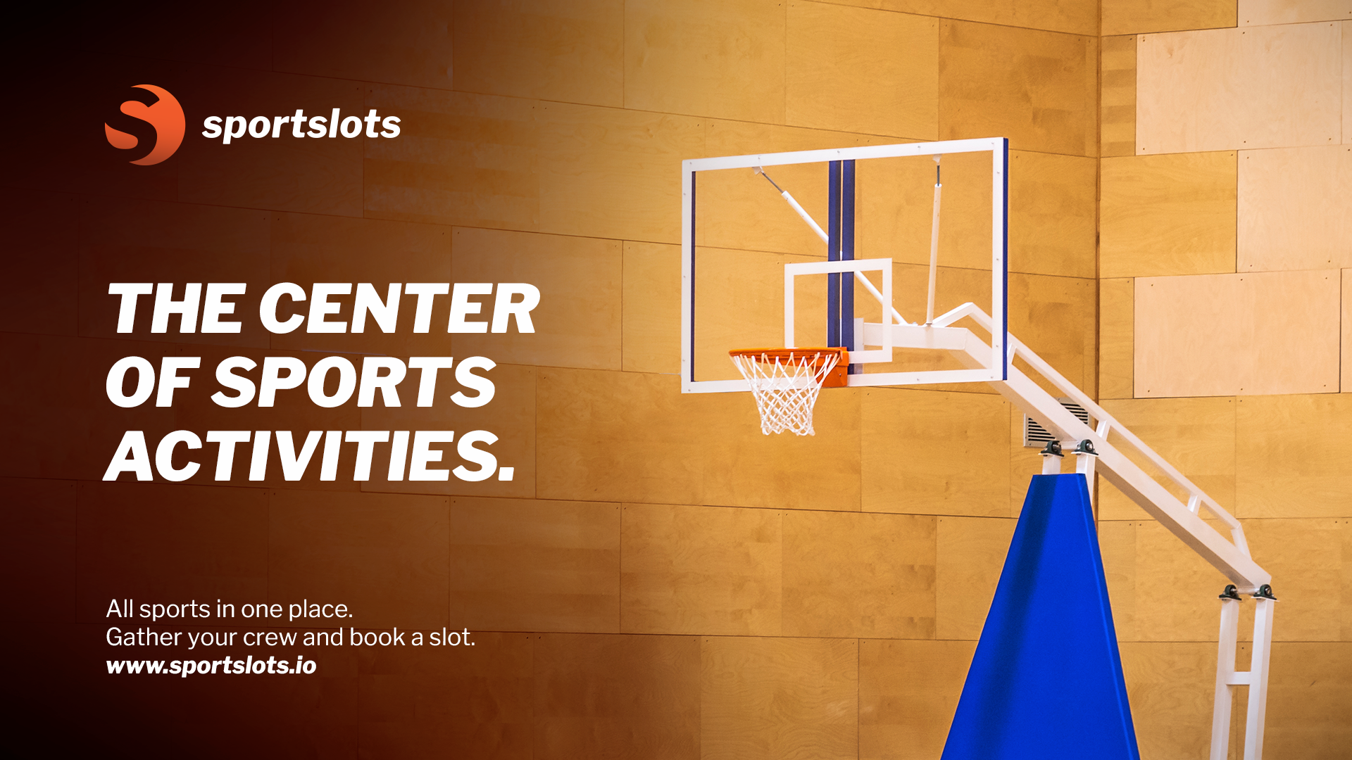 Sportslots basketball advertising visual