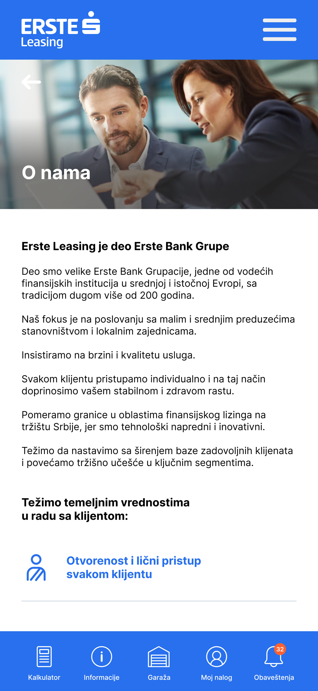 Erste Leasing mobile app company information